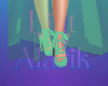 Fancy Green Heels
