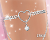 Silver Heart Arm Chain
