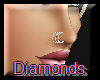 $D$Tri Diamond Nose Ring