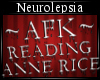 ~Afk~ Reading Anne Rice