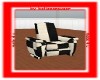 black and white recliner