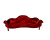 CA Red Leather Sofa