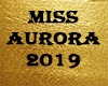 Miss aurora sash silver