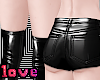 black latex shortsocks