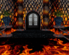 red black fire room