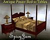 Antique Poster Bed Brown