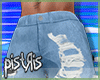 90'sTorn Shorts -Blue V2