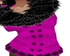 Pink Fuax Fur Coat