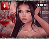 Heartless Valentine Black x Denim Bronze Black Hair Model (fofo fits)