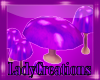 purple mushroom seating