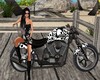 Skull Motorcycle W/Poses