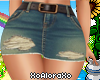 (A) Bee Jeans Skirt