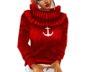 Anchor Sweater-Red