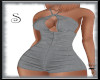 ☀-Gray Jeans Romper