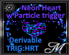 Neon Heart  w/Particles