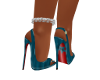 Ma's sexy teal heels