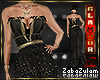zZ Isis Gown Black|Gold