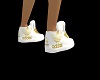 white&gold adidaskicks F