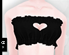 Ⓐ Black Ruffle Top