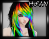 B! Blk and Rnbow Hair