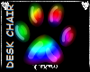 VIC Rainbow Furry Chair