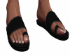 Adrian Black Flip Flops