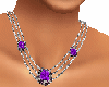 purple jewelled necklace