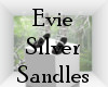 Evie Silver Sandales
