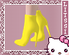-L-Yellow Suede Pumps