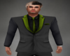Black Suit with Green