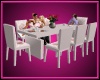 pink rose dinning table