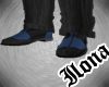 Blue formal shoes