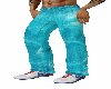 turquoise summer pants
