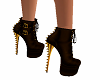 Gold Goth Boots