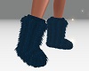 zZ Blue Fur Boot