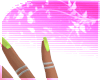 ♡ short lime nails