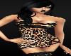 Leopard Cheeta Cats Dress LONG BOOTS SExy Black Hair