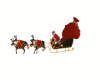 Animated Santa's Sleigh