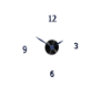 Iso - Blue Z Clock