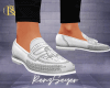 MNG White Loafers