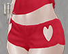 Heart Hipster Red