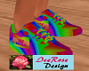 rave shoes multicolored