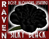 SILKY BLACK ROSE CHAIR!