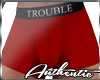 Trouble Red Boxers