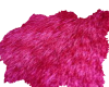 Dark Pink Fur Rug