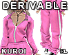 [K] pink tracksuit XL