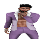 Ivory purple suit