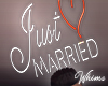Just Married Headsign M