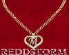 Letter M Gold Chain