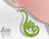 Green Cats Earrings